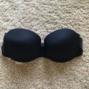 Black Strapless Bra